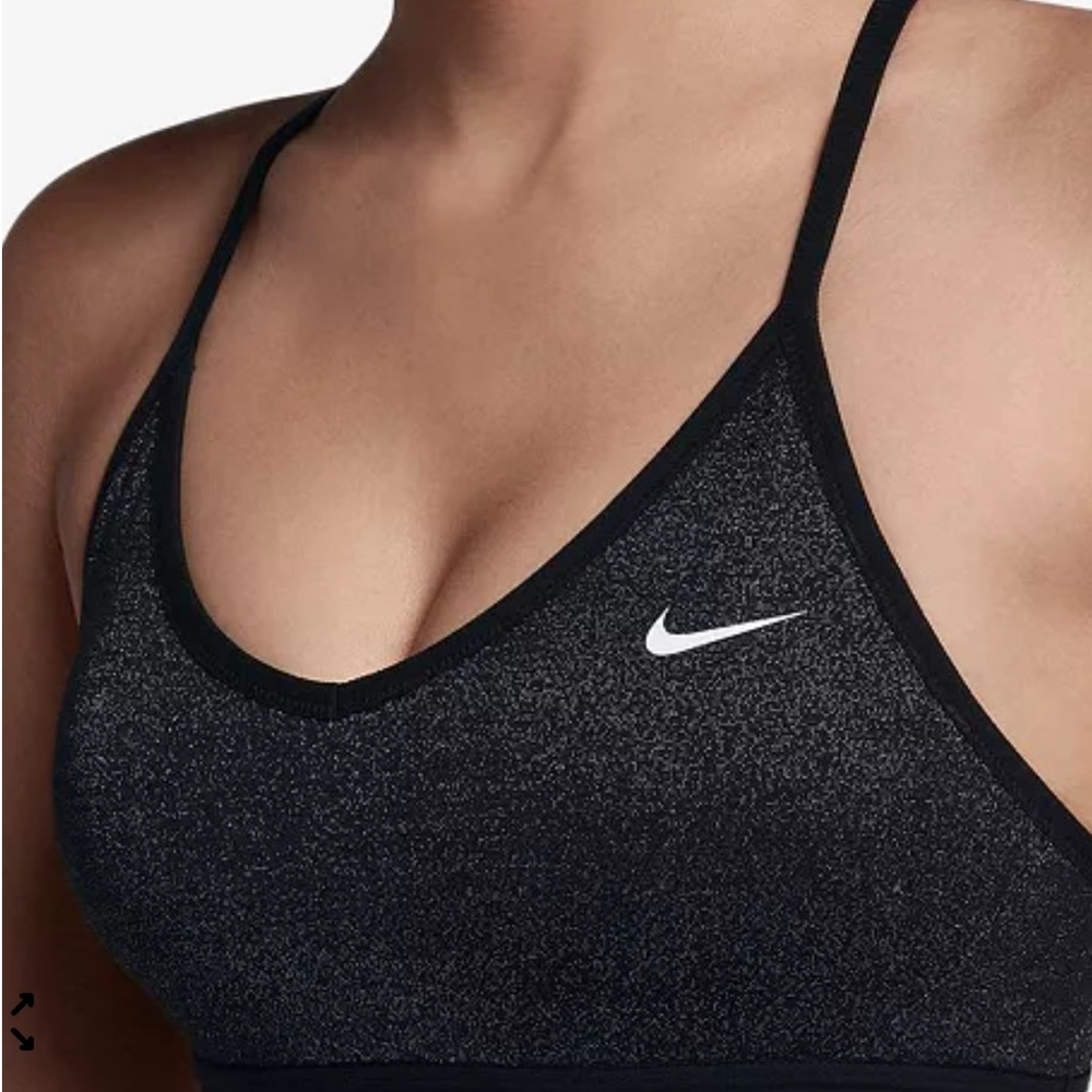 Nike Pro Indy V-Neck Racerback Dri-Fit Low-Impact Sports Bra